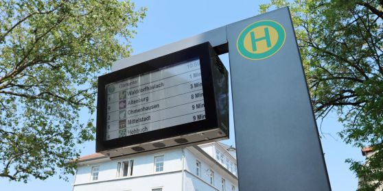 Haltestellenanzeiger der RSV